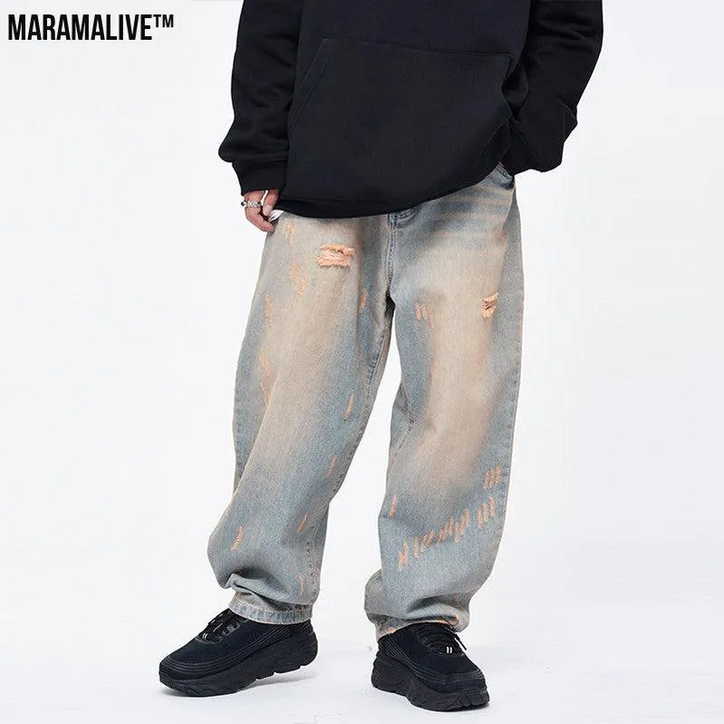 Baggy Hip-Hop Jeans! Loose Retro Daddy Pants Bring the 90s Back