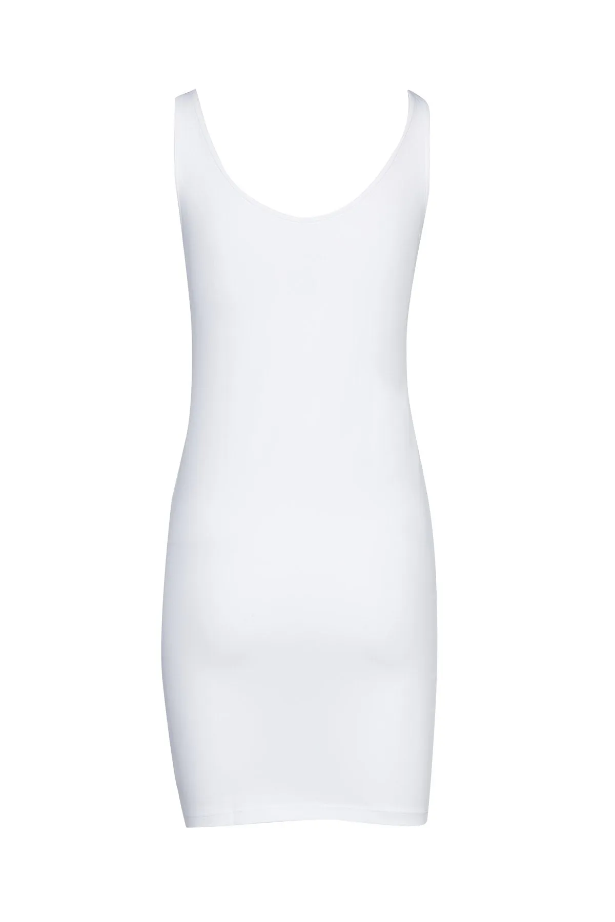 Basic Slip Dress  - White