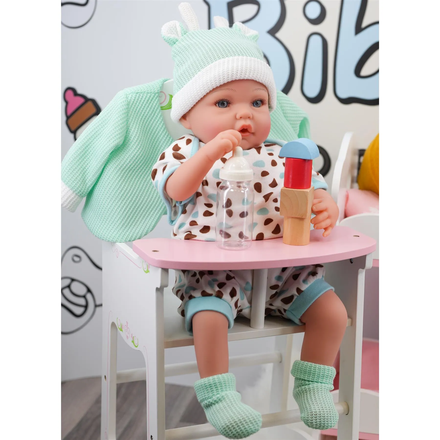 BiBi Outfits - Reborn Doll Clothes (Mint Jacket) (50 cm / 20")