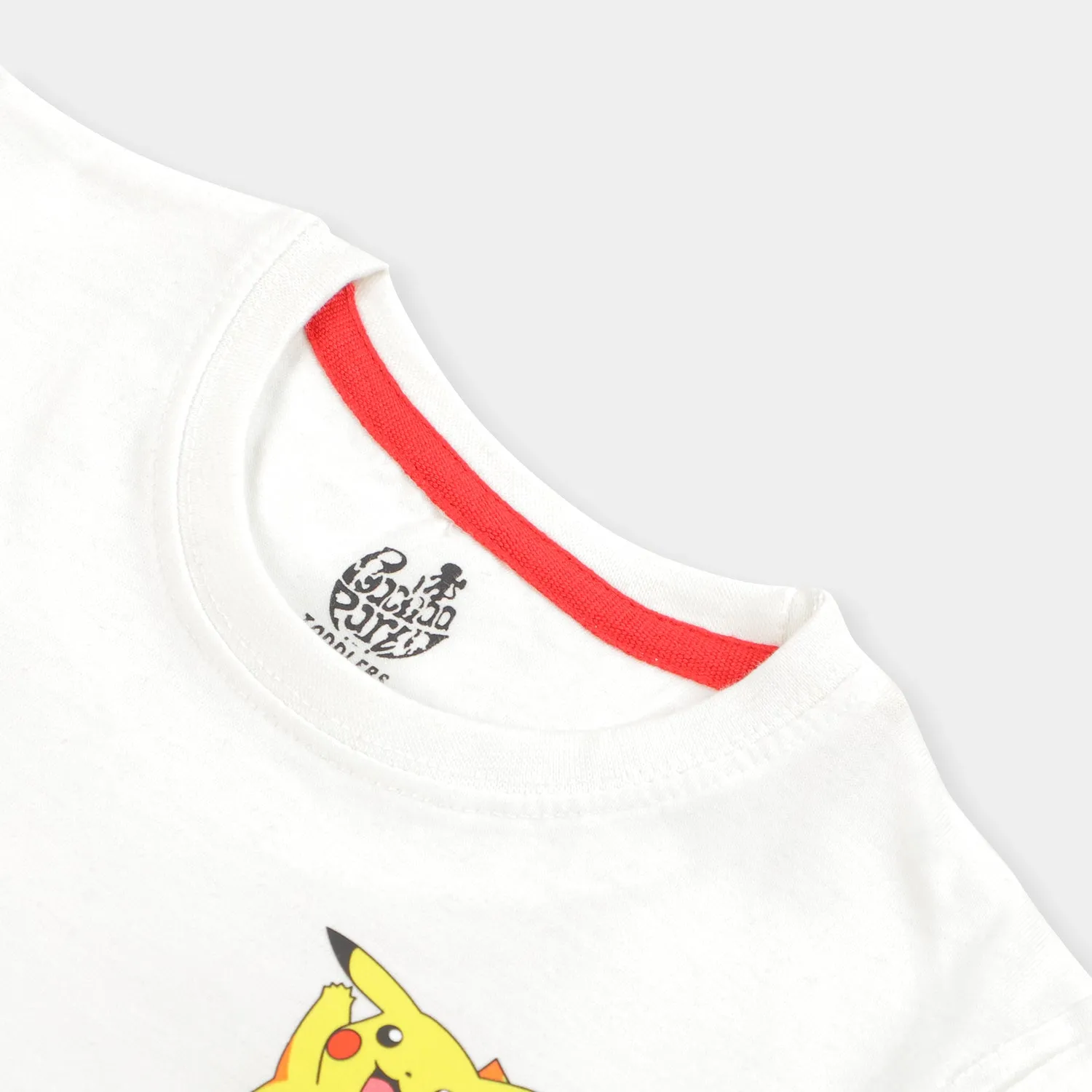 Boys T-Shirt Cartoon Character Print - White