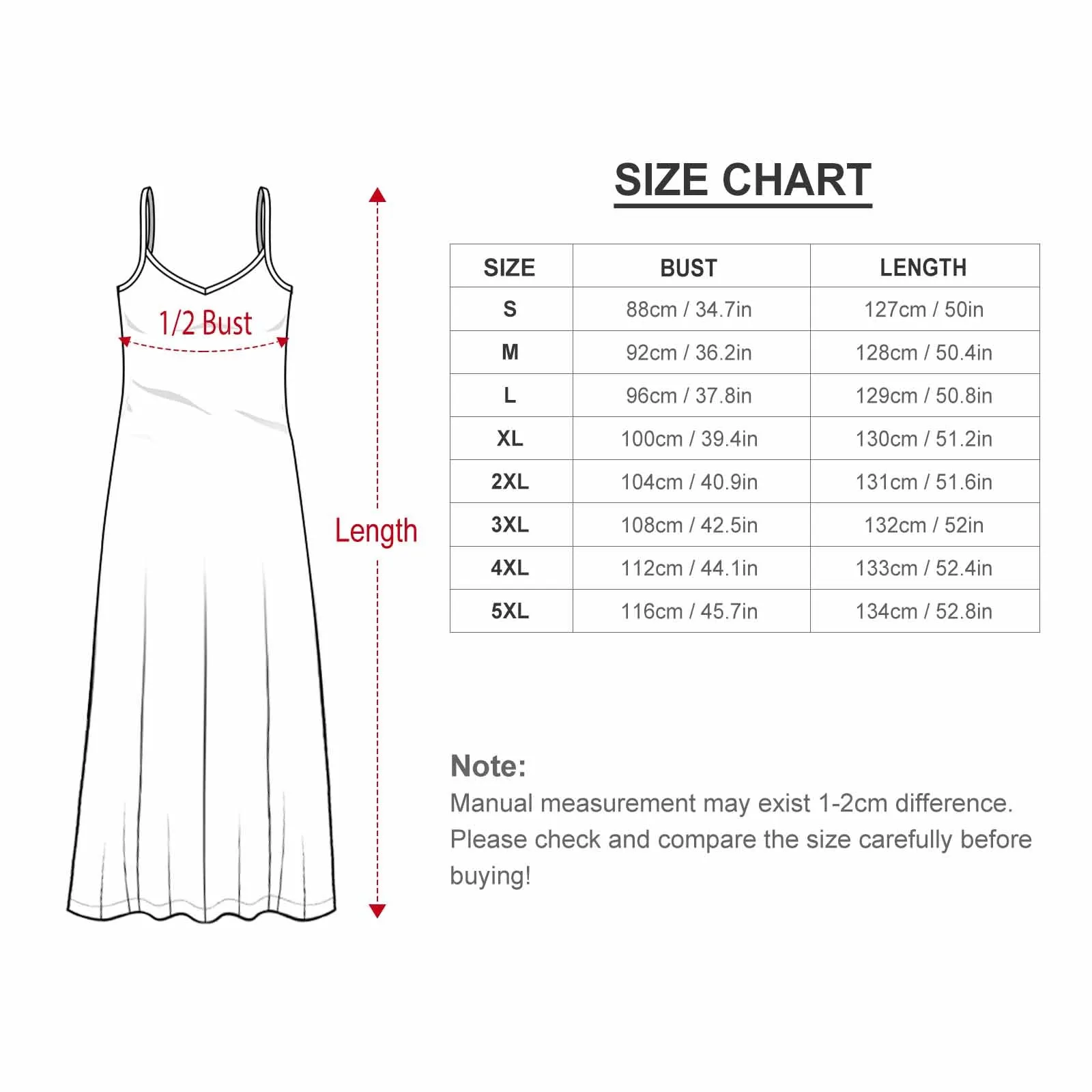 Button Collector Women's Summer Slip Long Dress