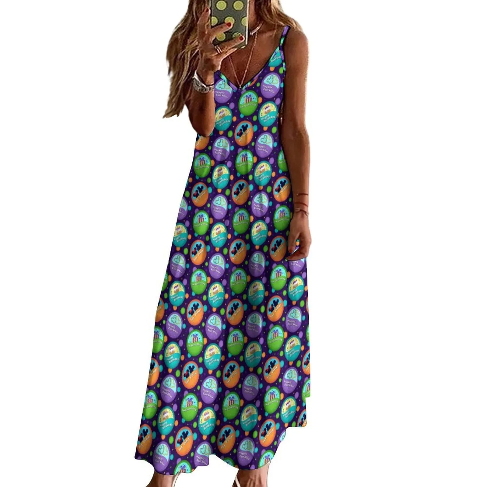 Button Collector Women's Summer Slip Long Dress