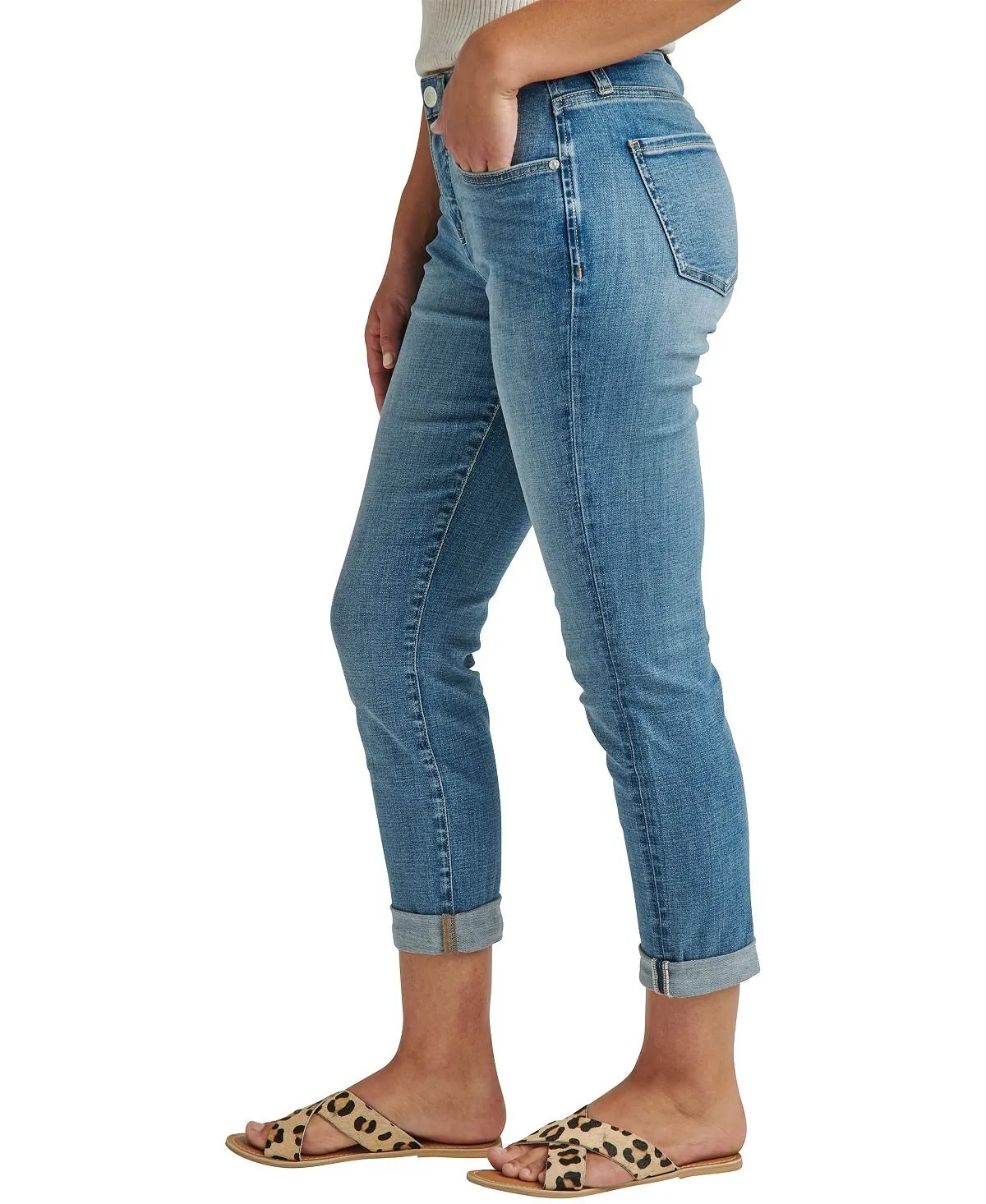 Carter JAG Women's Mid Rise Girlfriend Jeans