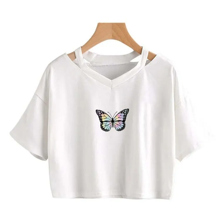 Cartoon Butterfly T-Shirt