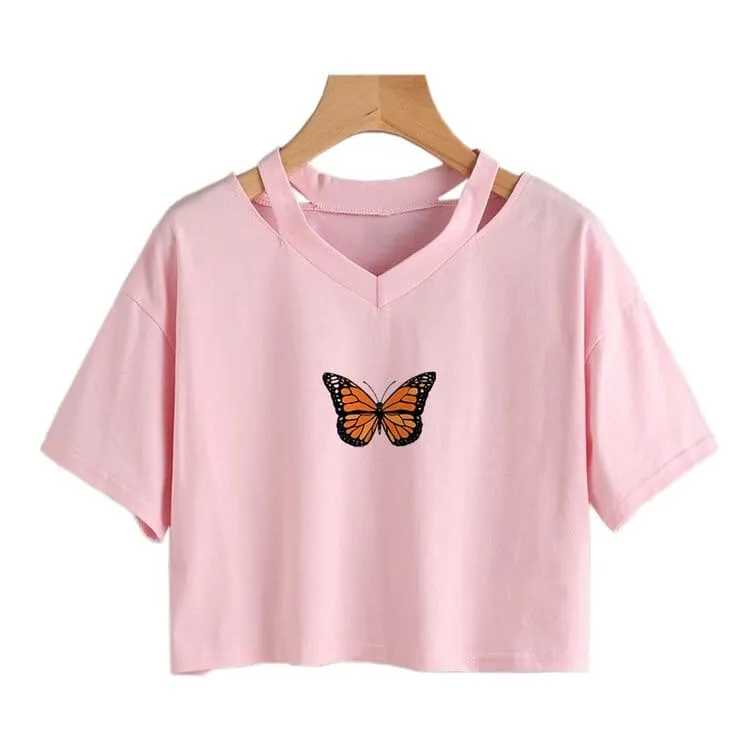 Cartoon Butterfly T-Shirt