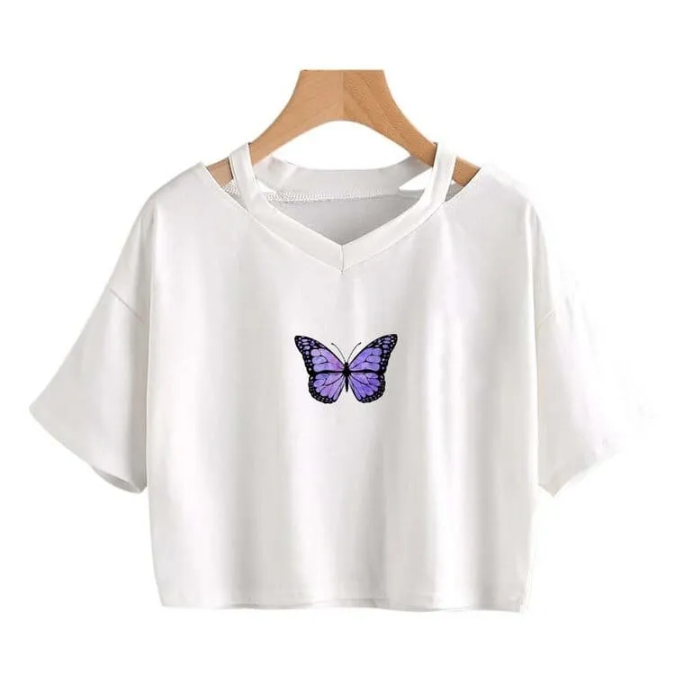 Cartoon Butterfly T-Shirt