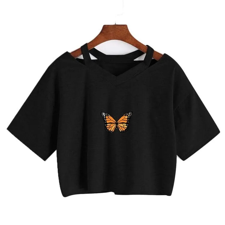 Cartoon Butterfly T-Shirt