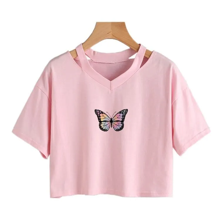 Cartoon Butterfly T-Shirt