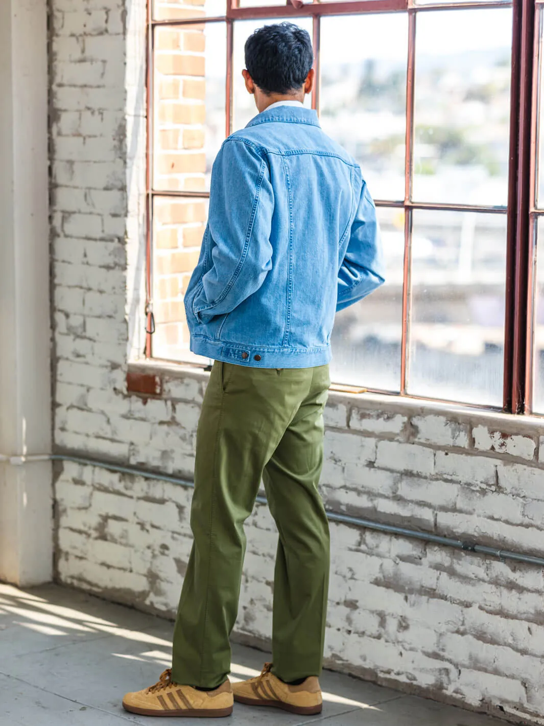 Classic Denim Trucker Jacket - Light Blue