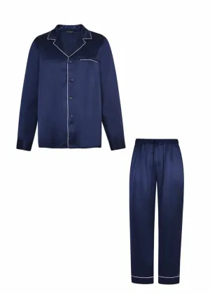 Classic Navy Blue Men's Pyjama Set