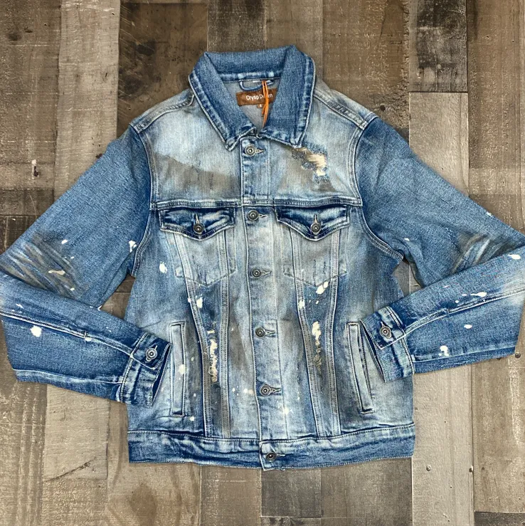 Crysp Denim- Bering denim jacket (dirty indigo)