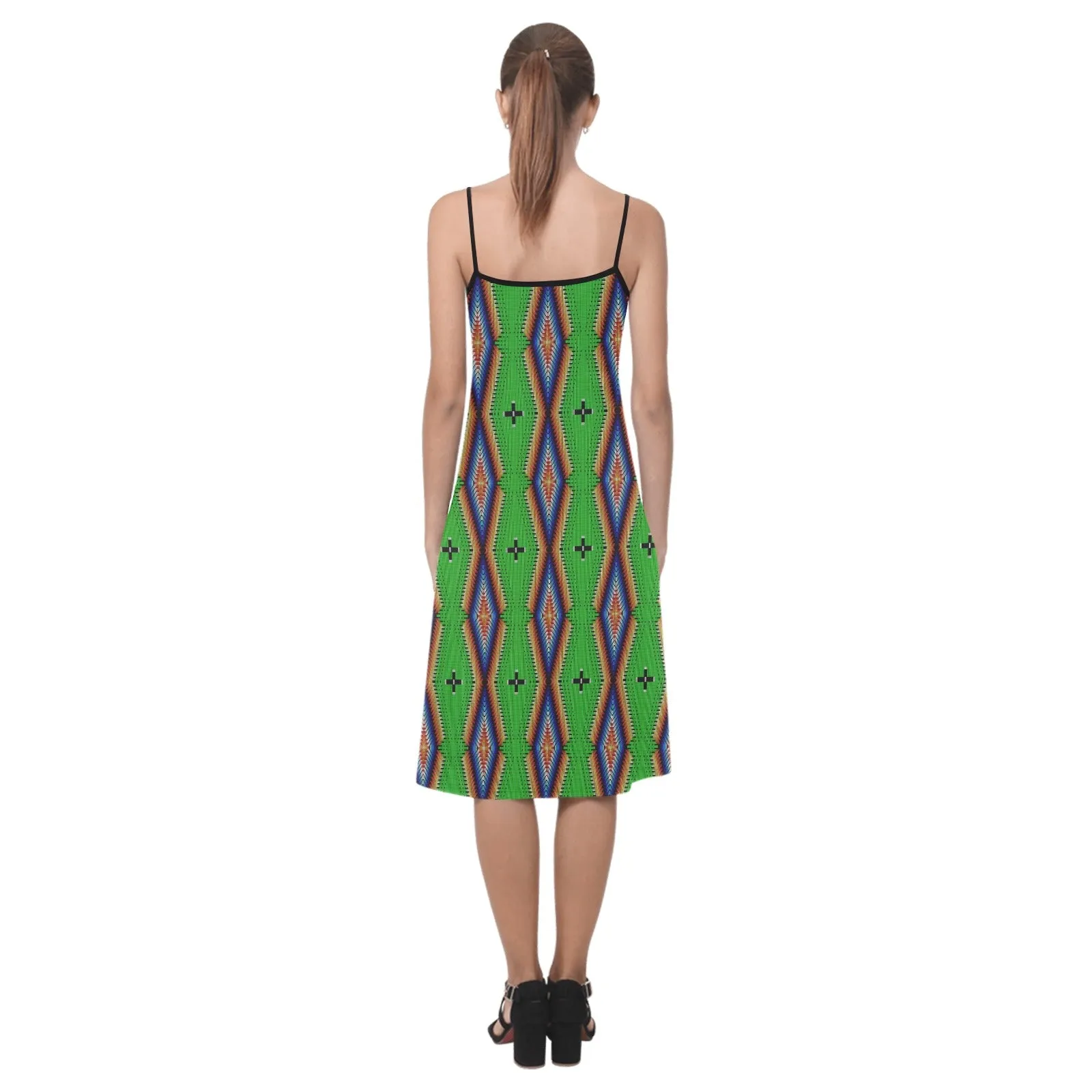 Diamond in the Bluff Lime Alcestis Slip Dress