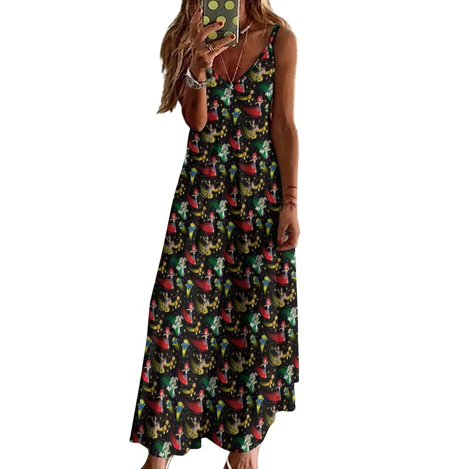 Disney Toy Story Roundup Friends Women's Summer Slip Long Dress