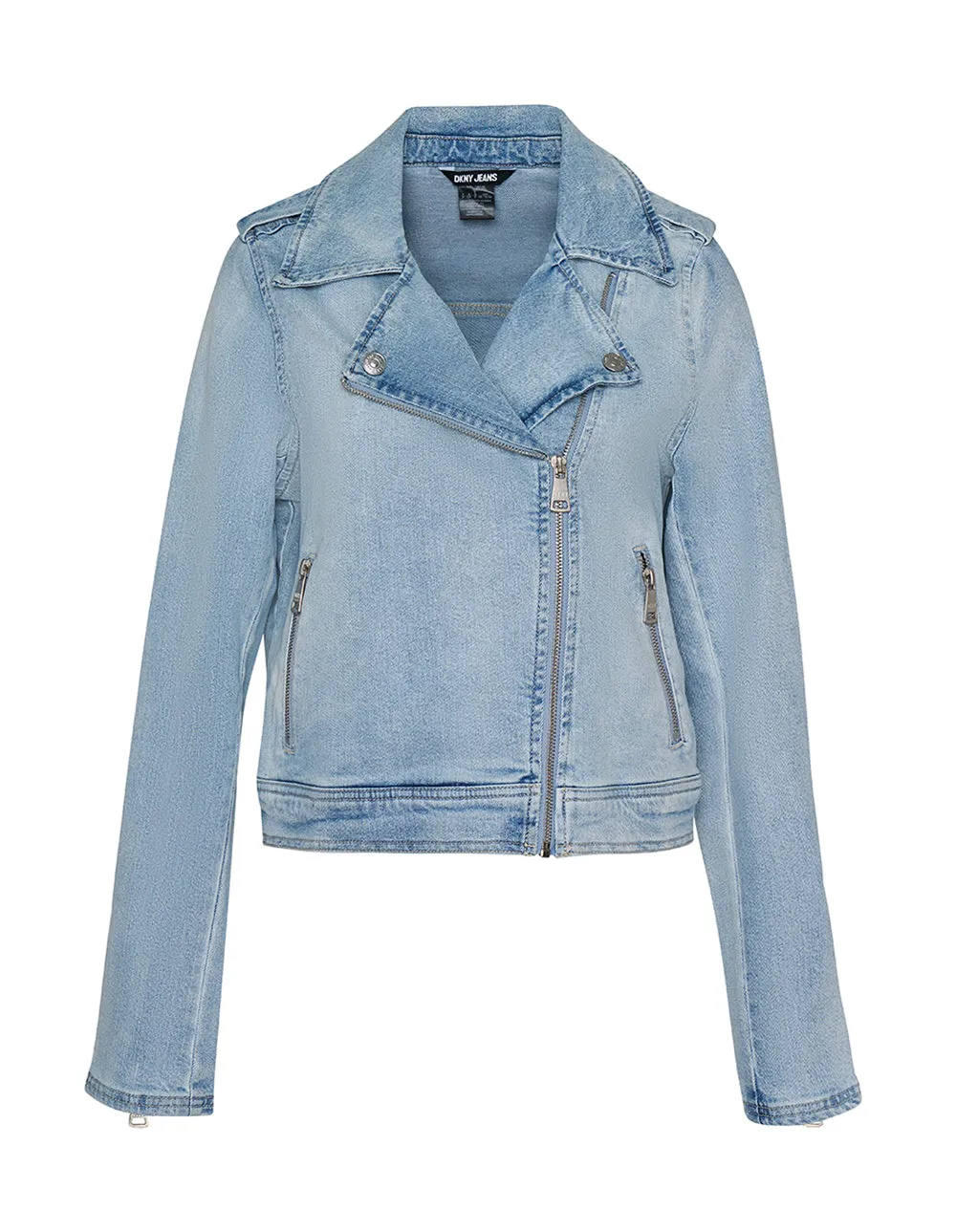 Eco Denim Moto Jacket