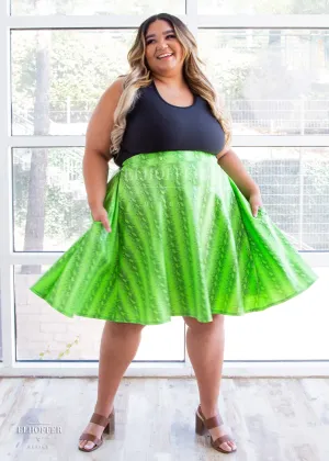 Essential Julie Skirt - Croki Green