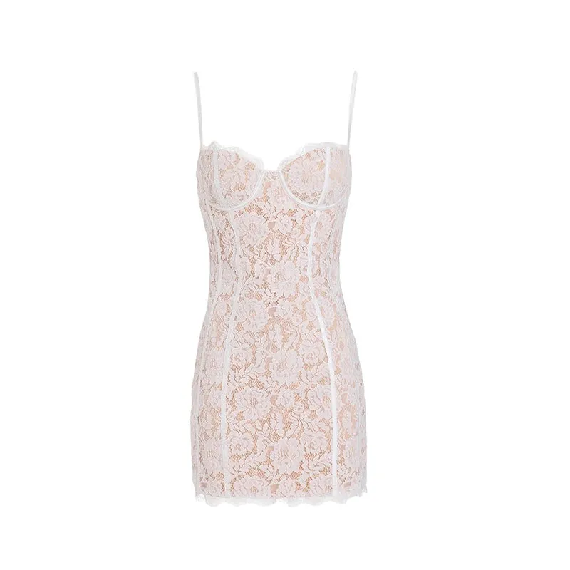 Euphoric Lace Delight Mini Dress