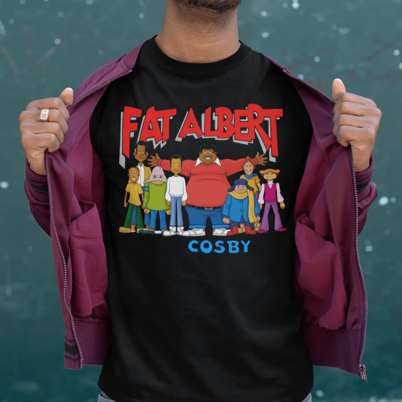 Fat Albert And The Cosby Kids Short Sleeve DTG Printed Premium Top