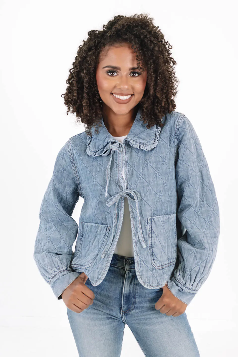 Feeling Thankful Jacket - Denim