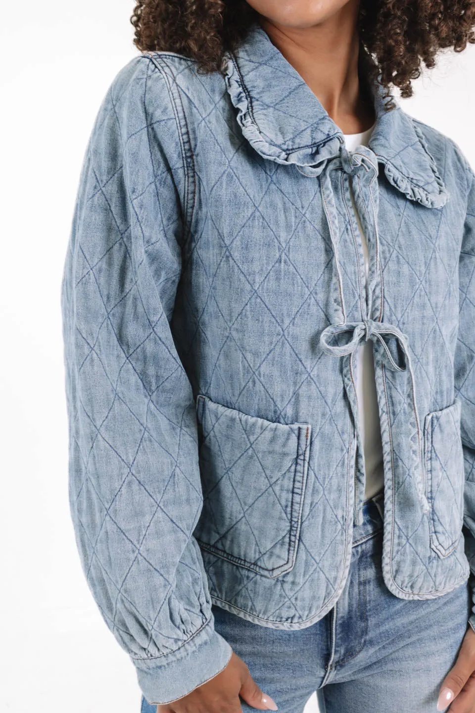 Feeling Thankful Jacket - Denim