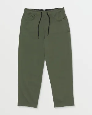 Freazy Loose Elastic Waist Pants - Squadron Green