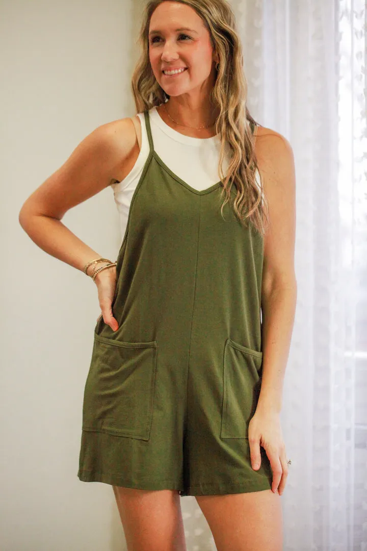 Front Pocket Romper