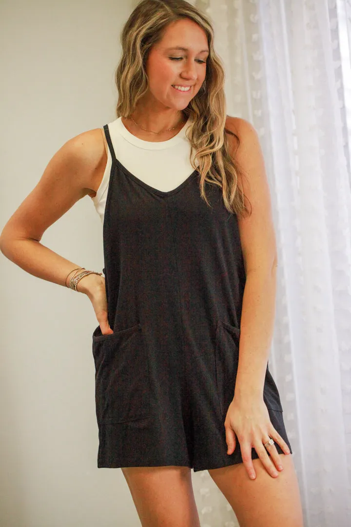 Front Pocket Romper