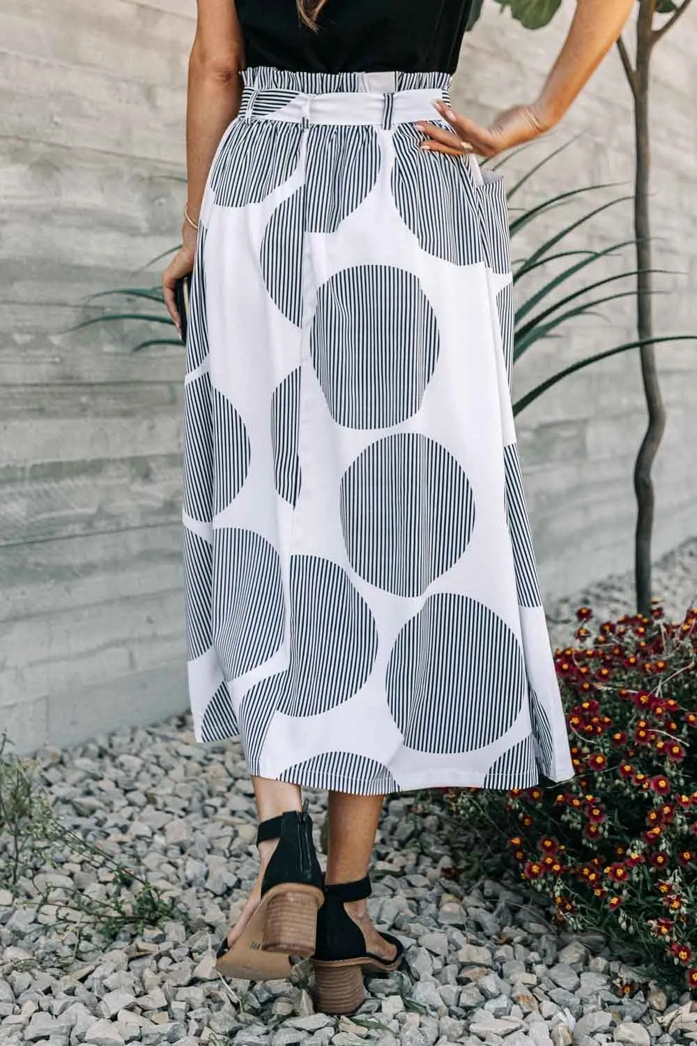 Gina Printed Midi Skirt