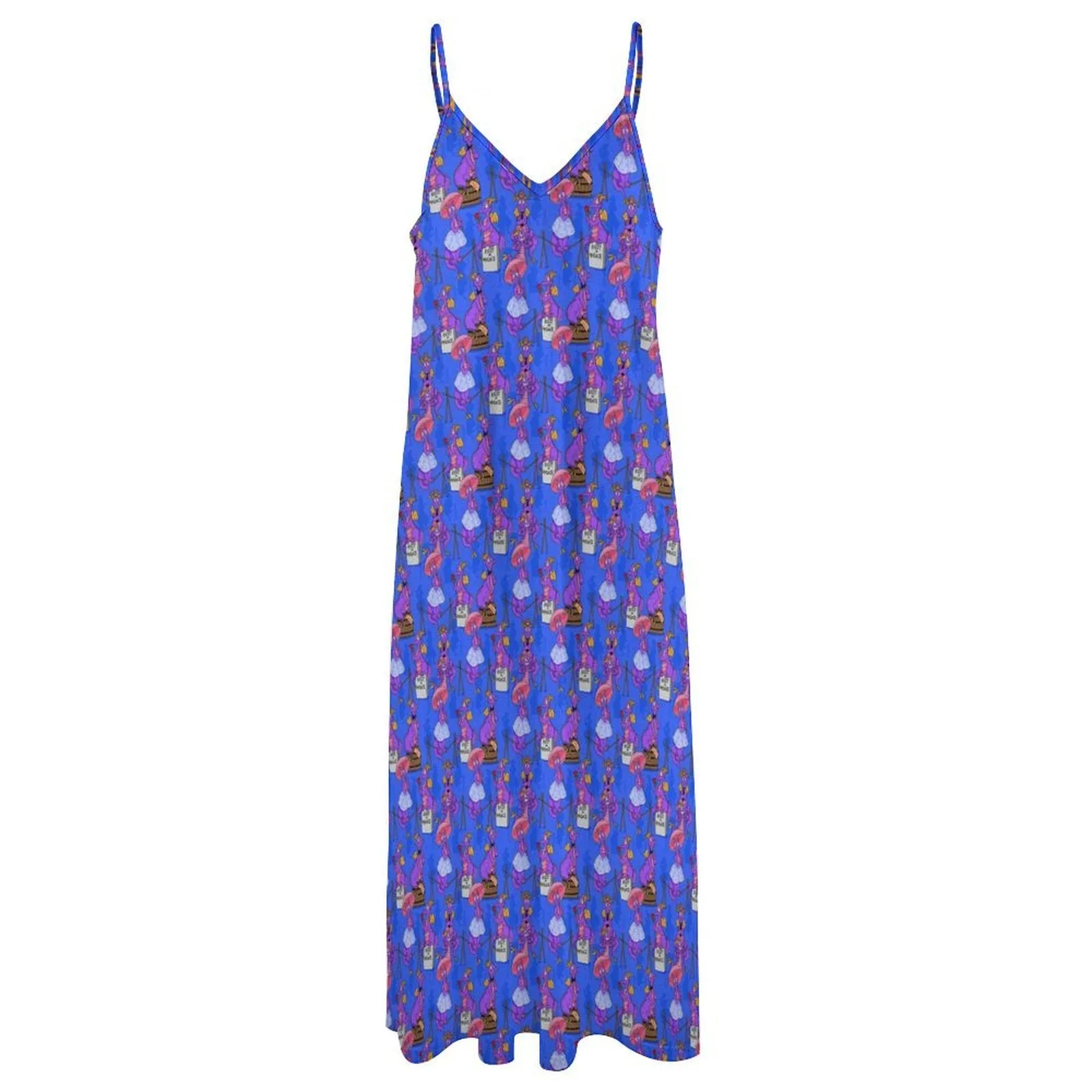 Haunted Mansion Figment Women's Summer Slip Long Dress