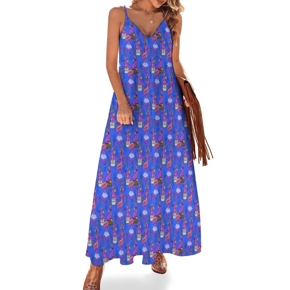 Haunted Mansion Figment Women's Summer Slip Long Dress