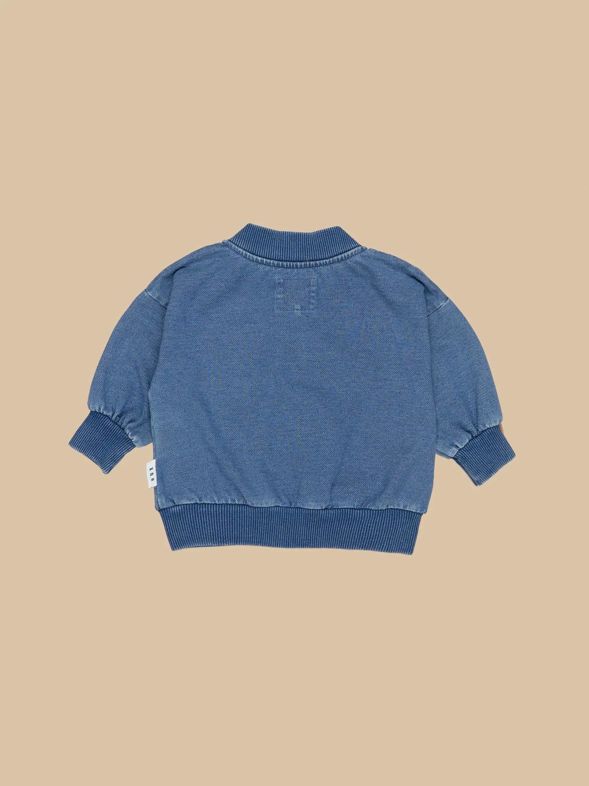 Huxbear knit denim bomber for boy