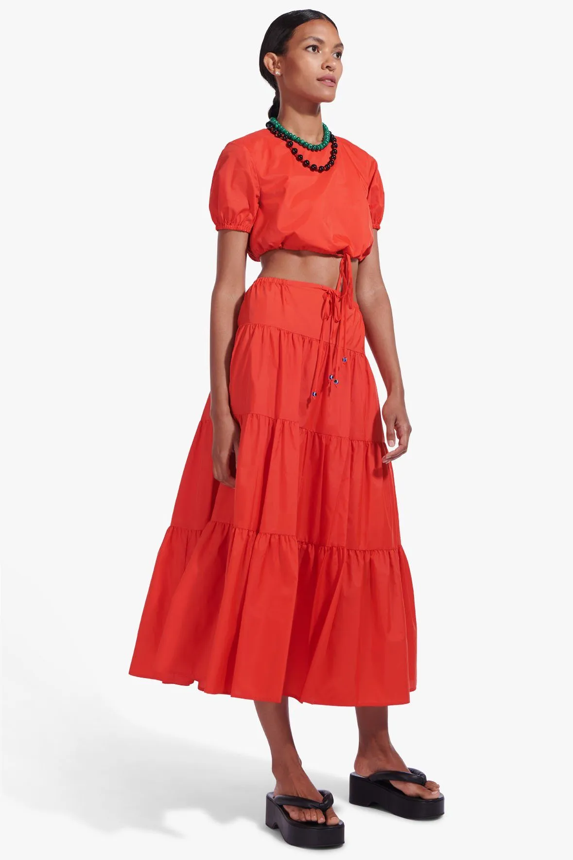 LUCCA SKIRT | TOMATO