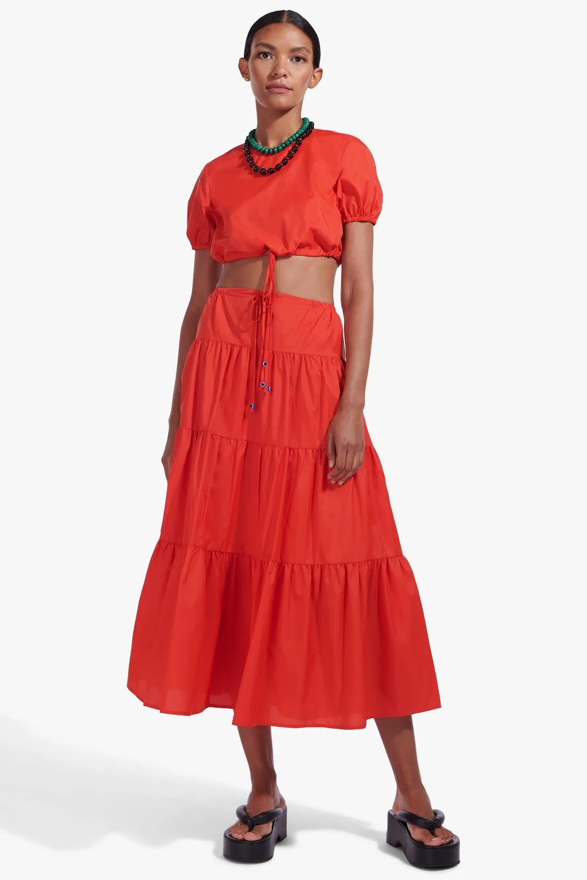 LUCCA SKIRT | TOMATO