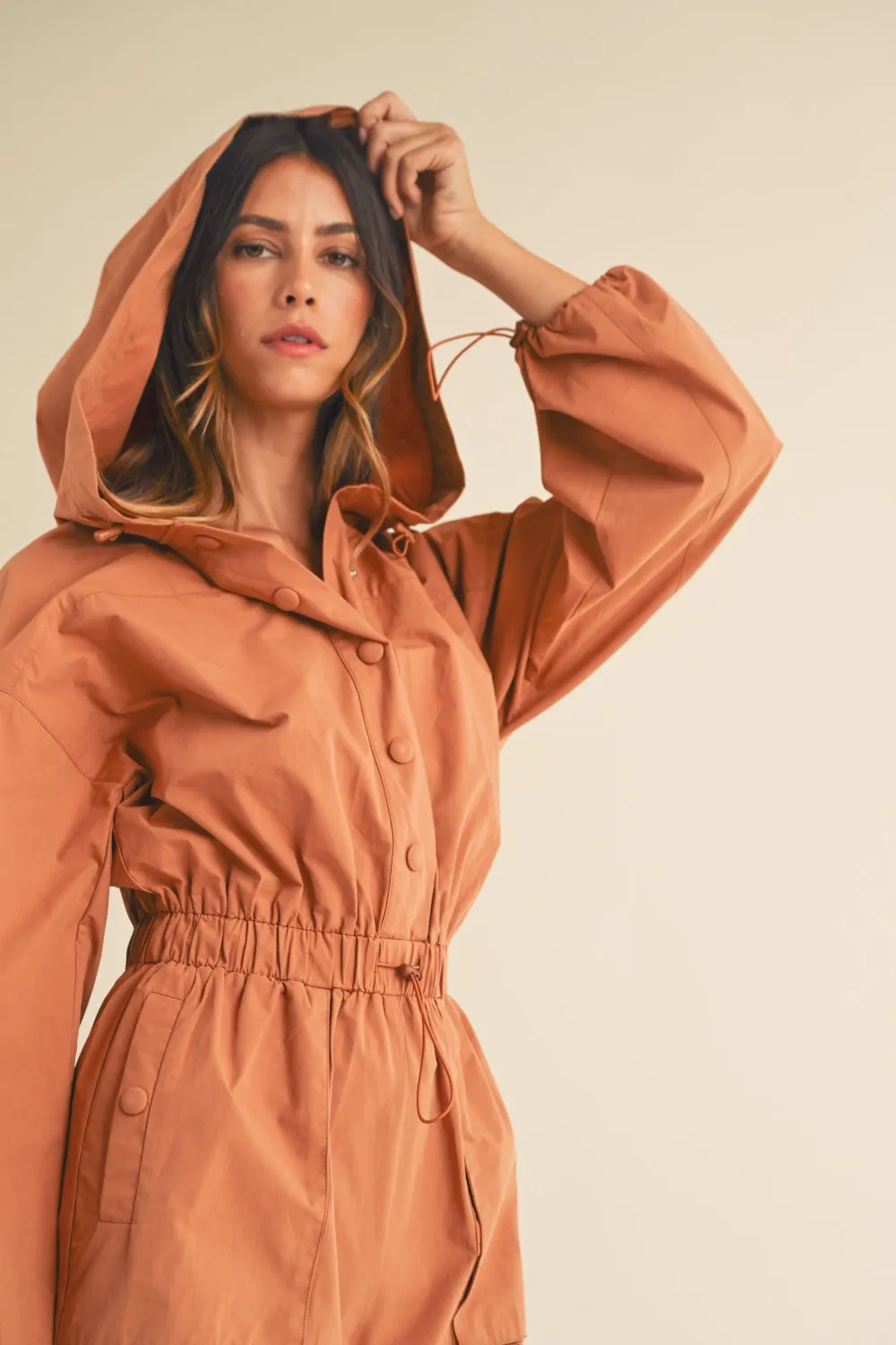 Mars Long Sleeve Hooded Romper