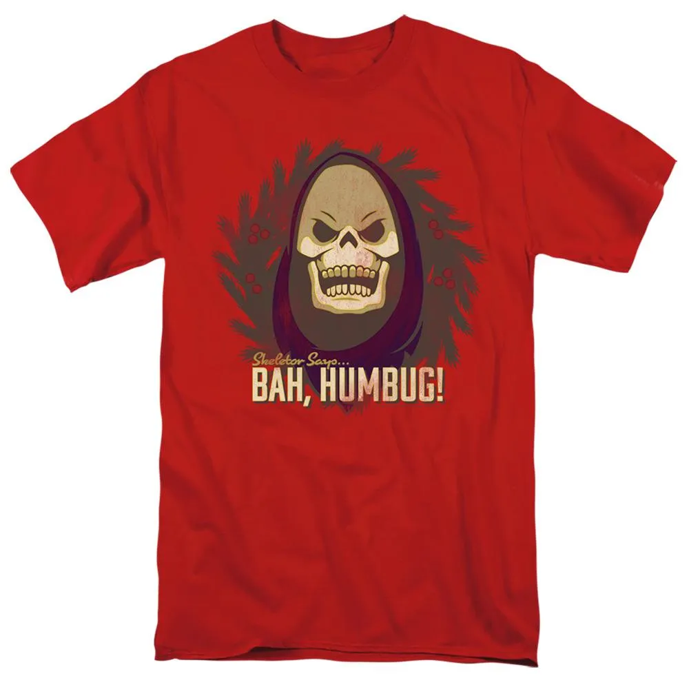 Masters of the Universe Bah Humbug Mens T Shirt Red