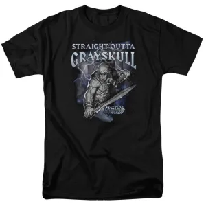 Masters of the Universe Straight Outta Grayskull Mens T Shirt Black