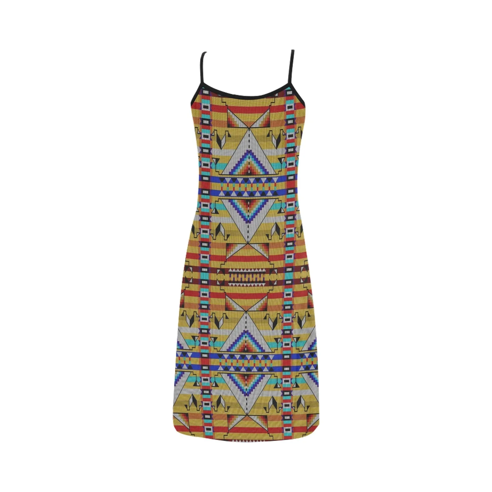 Medicine Blessing Yellow Alcestis Slip Dress (Model D05)