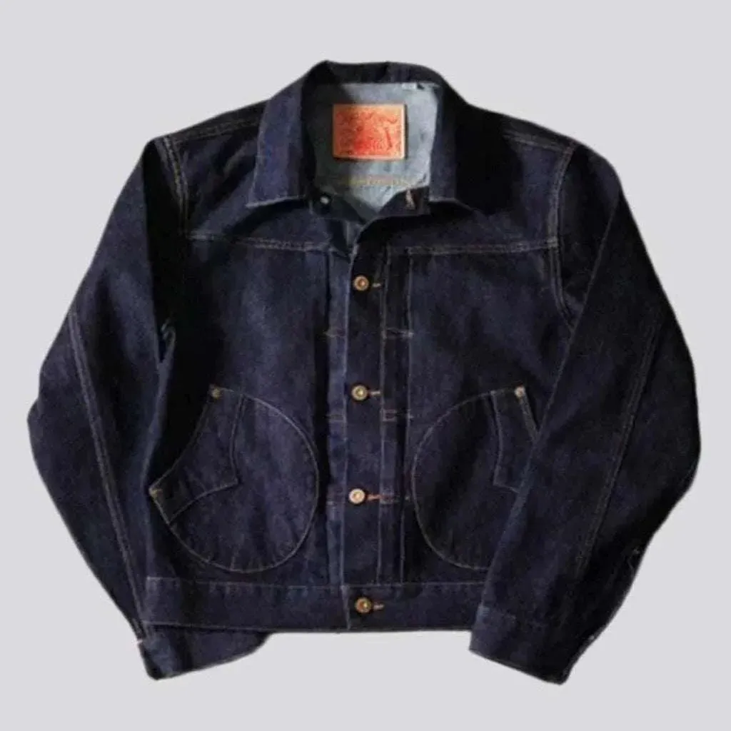 Men's raw selvedge jean jacket