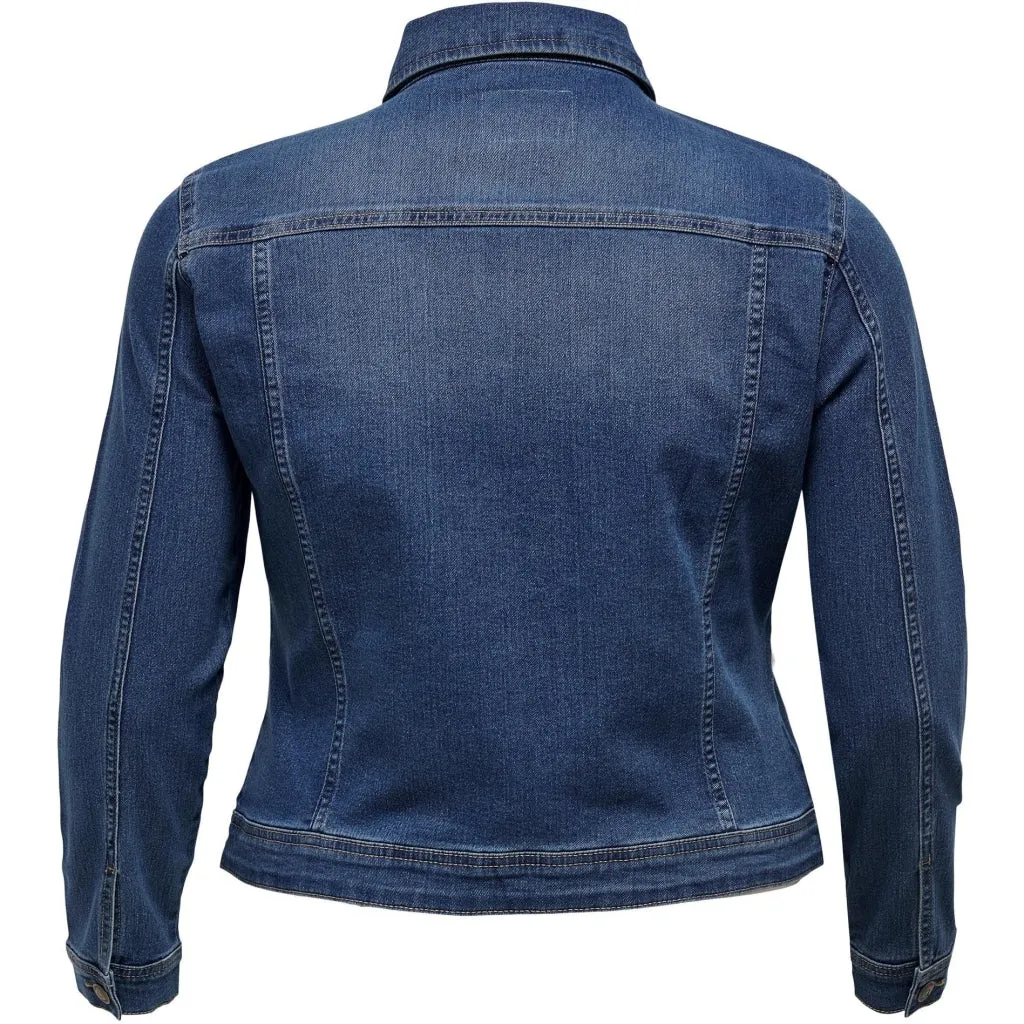 Only Carmakoma Denim Jacket in Classic Blue