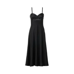 PU Satin Slip Dress