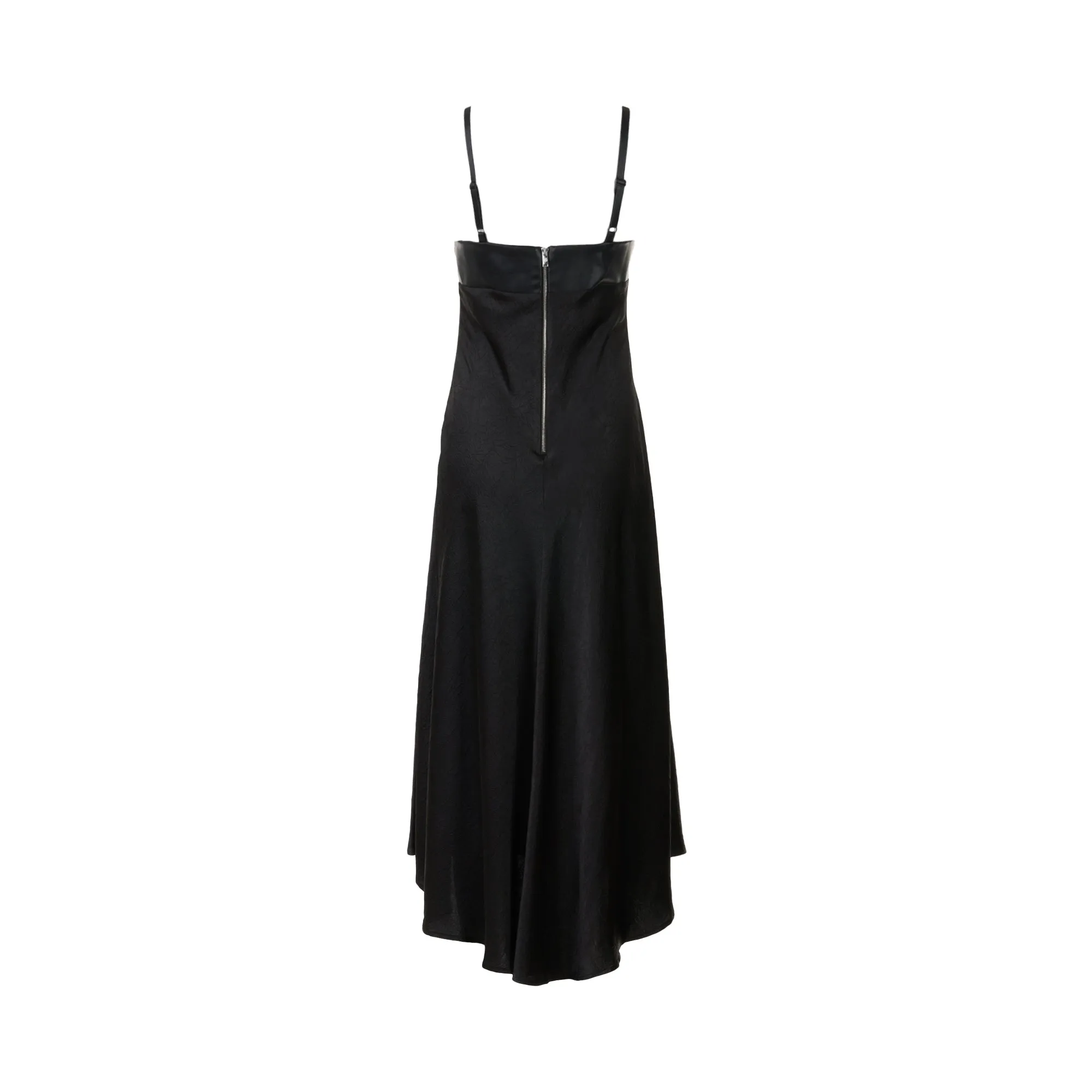 PU Satin Slip Dress