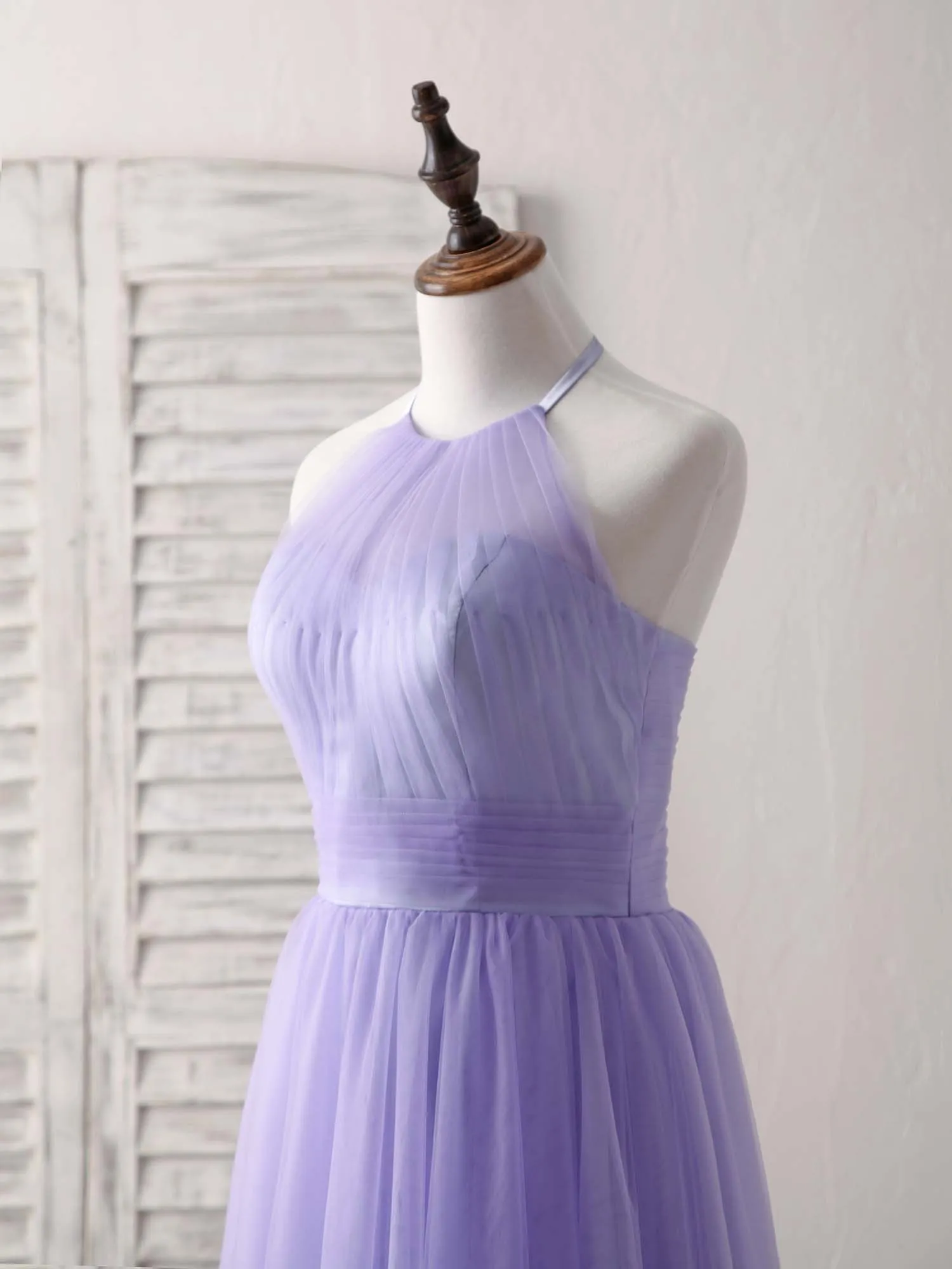 Purple Tulle Short Prom Dress, Simple Purple Homecoming Dress