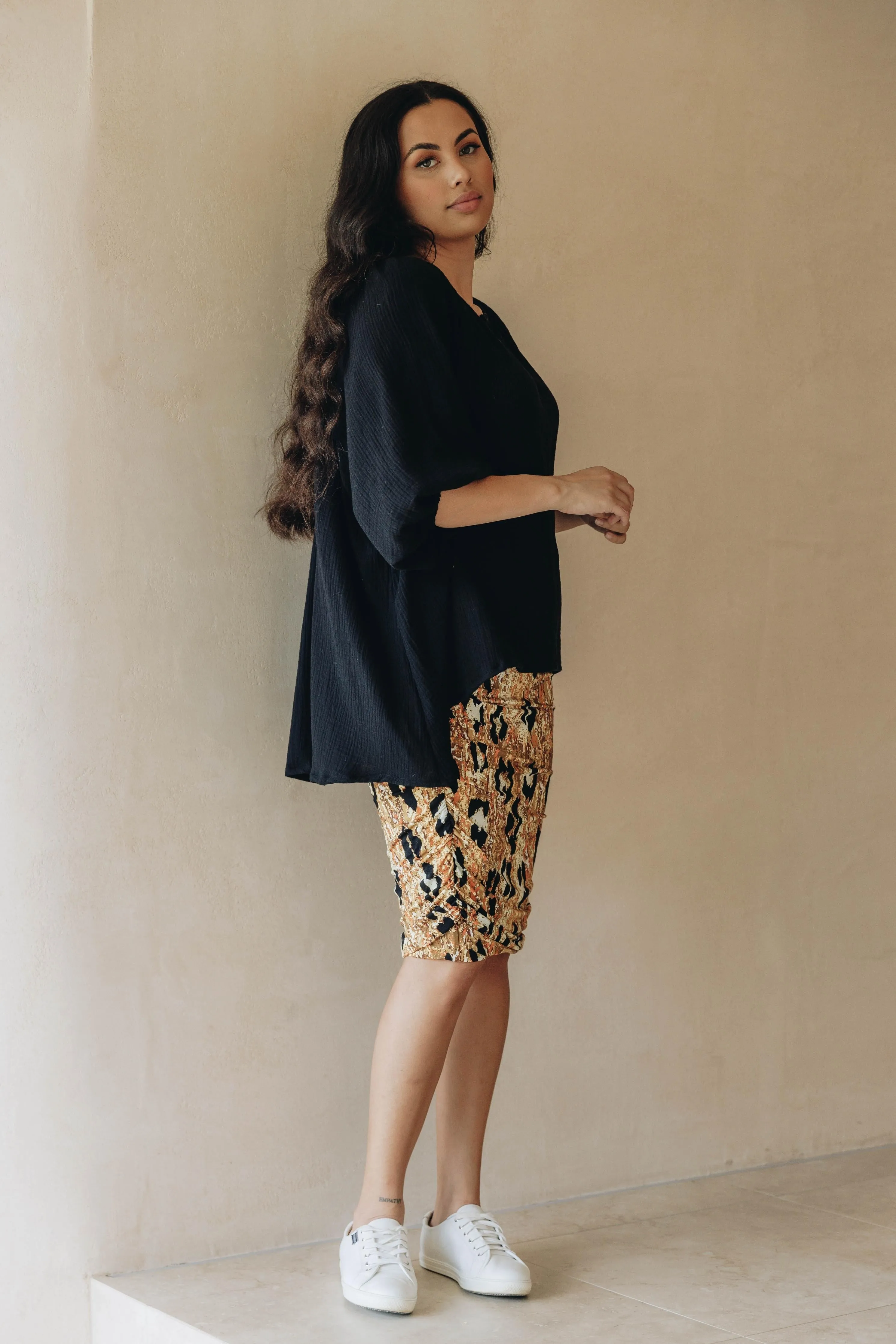 Ruche Skirt | Enchanted Leopard | FINAL SALE