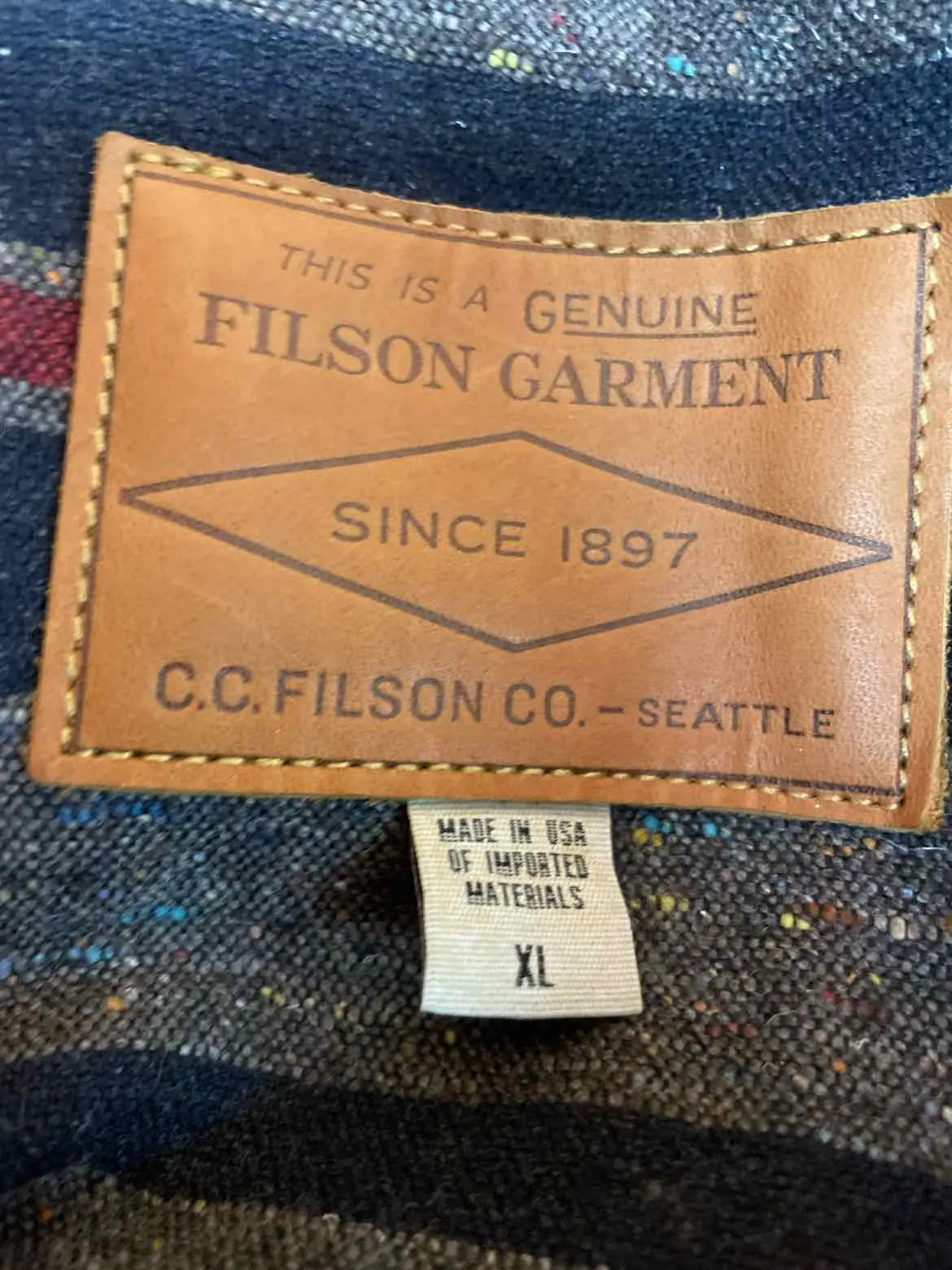 Size XL Filson Men's Winter Jacket