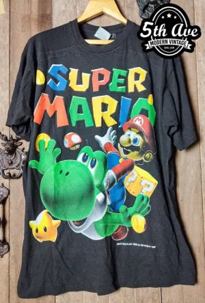 Super Mario single stitched 100% cotton Fire Ass T