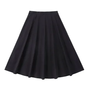 Teen Black Stretch A-Line Skirt