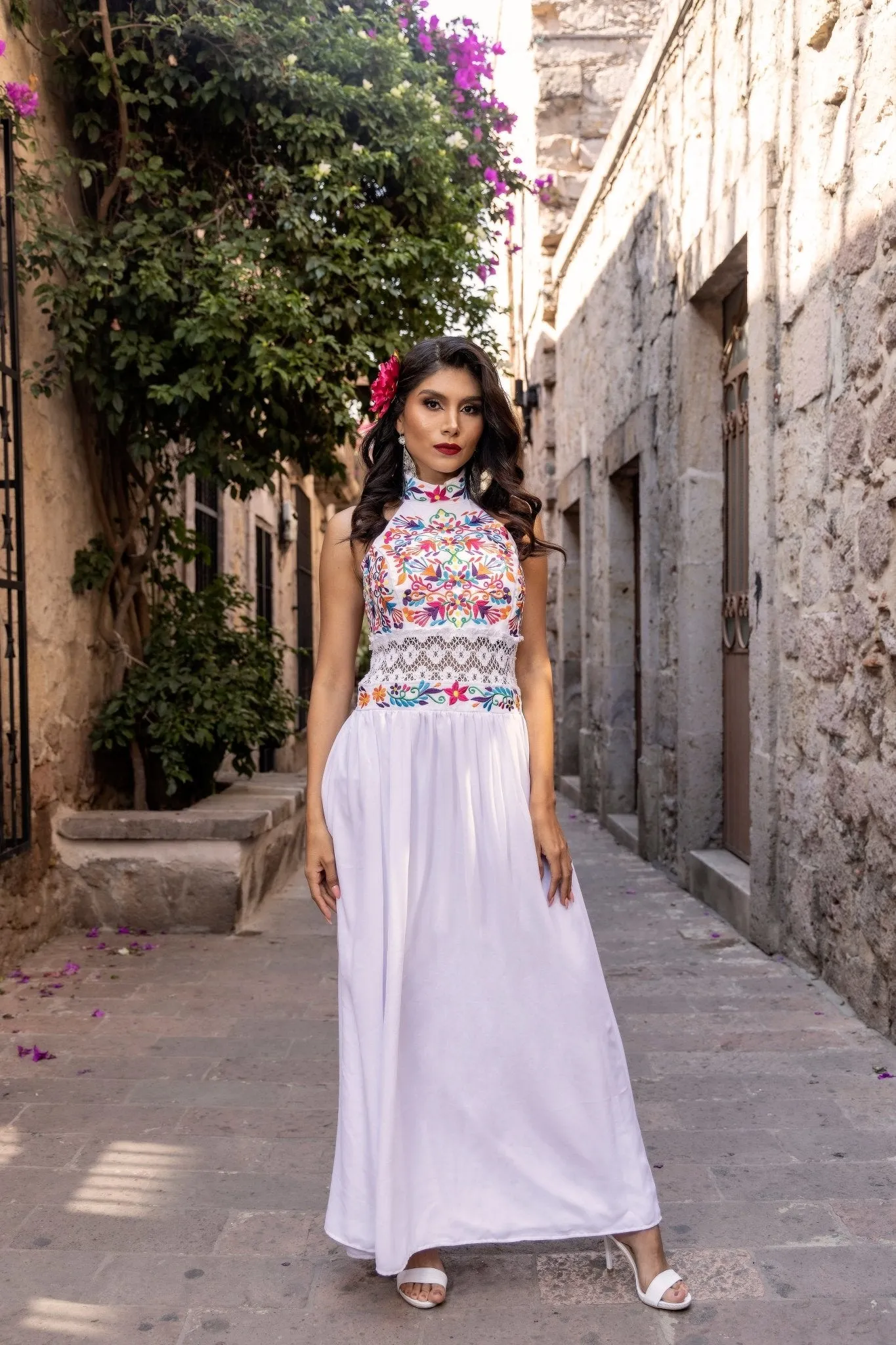 Tulum Floral Mexican Dress