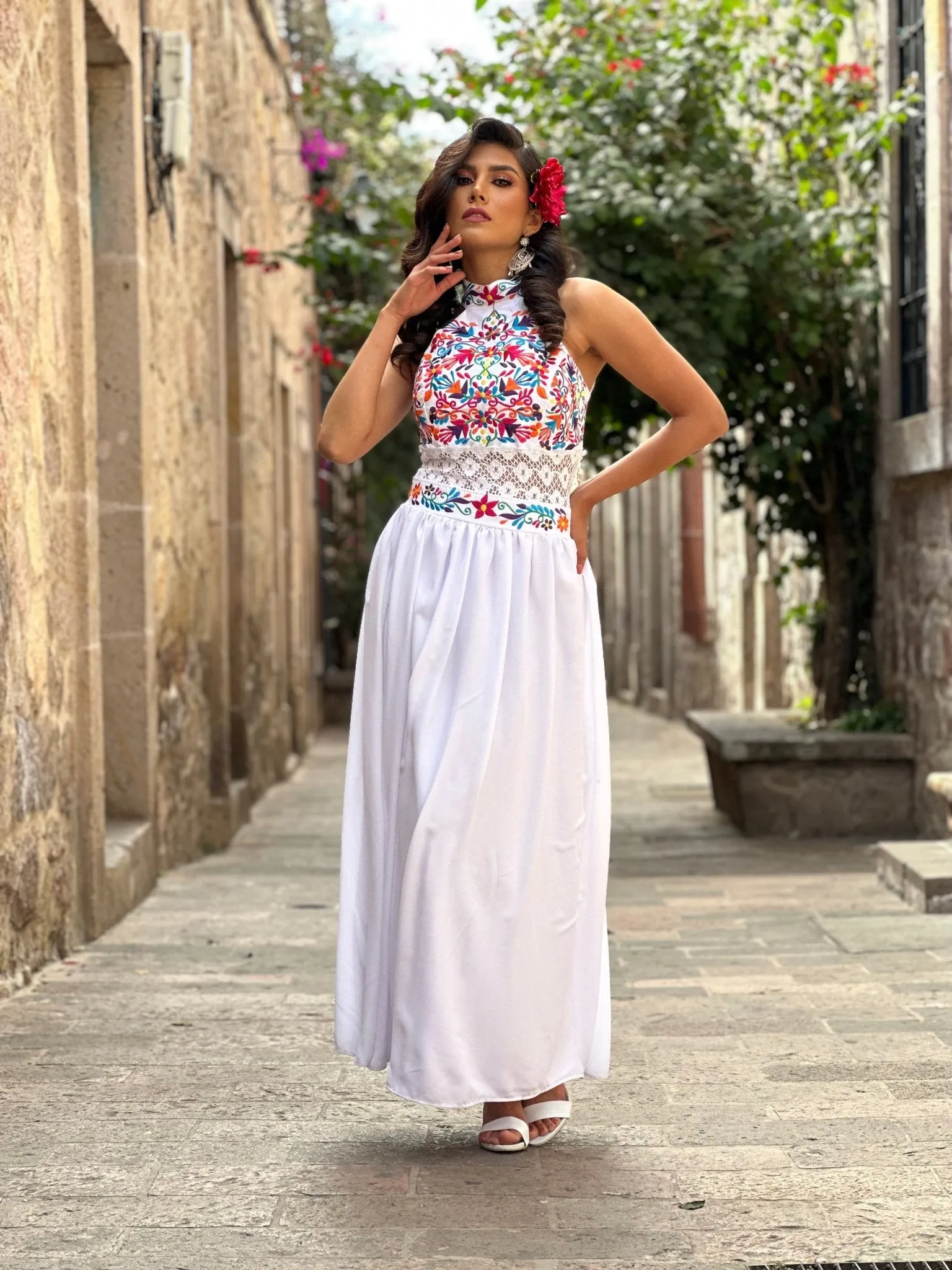 Tulum Floral Mexican Dress