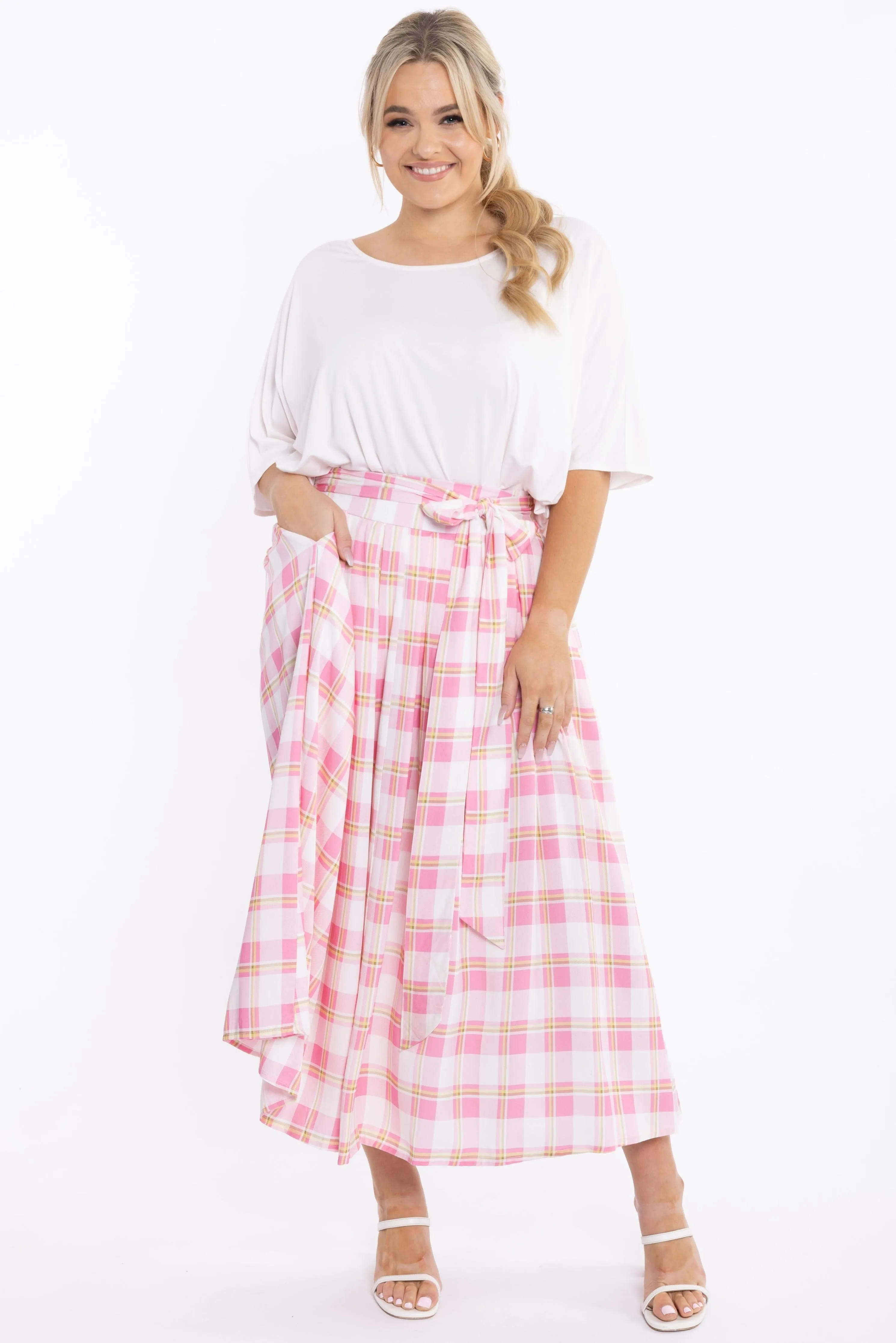 Twirl Tie Skirt | Vintage Check | FINAL SALE