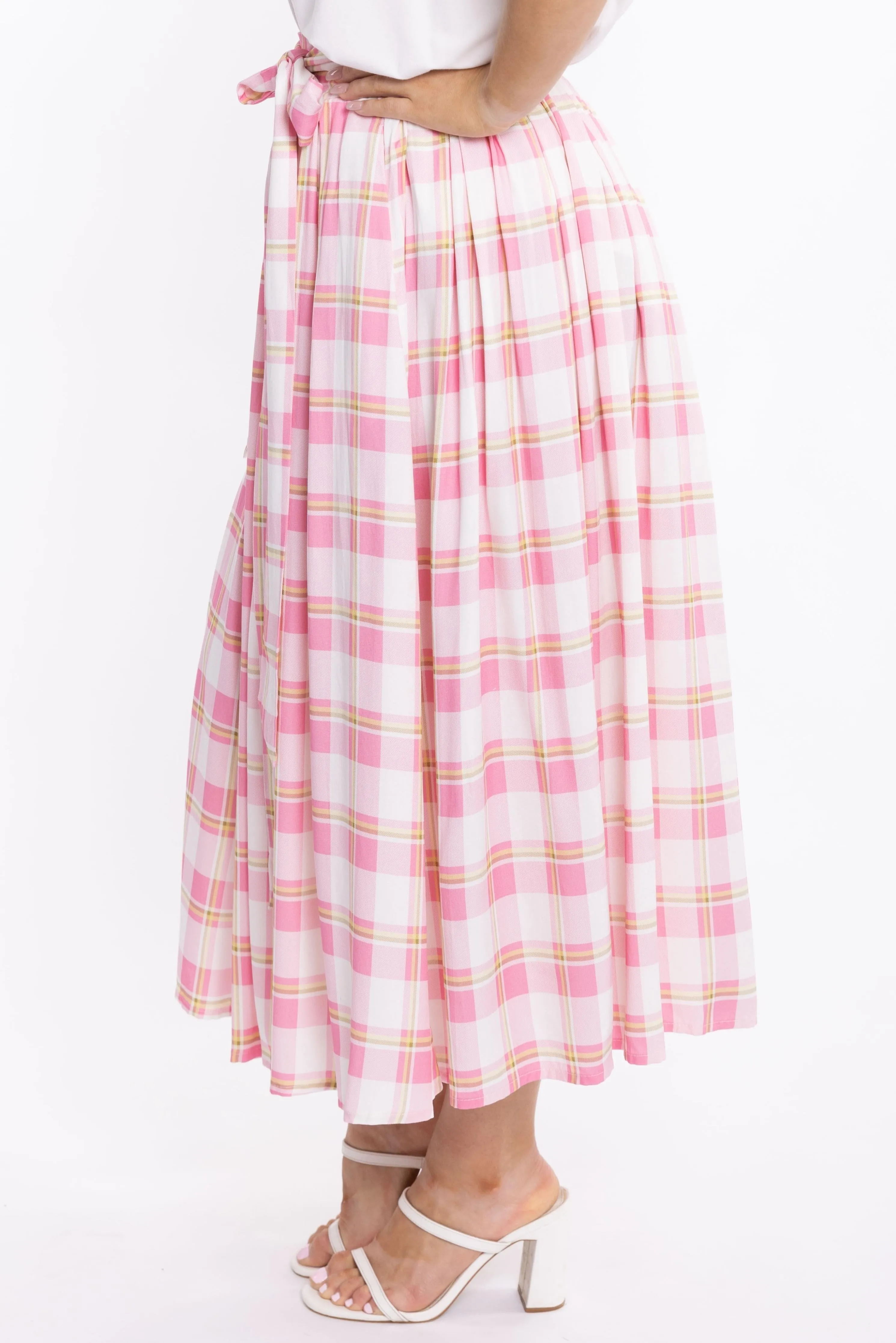 Twirl Tie Skirt | Vintage Check | FINAL SALE