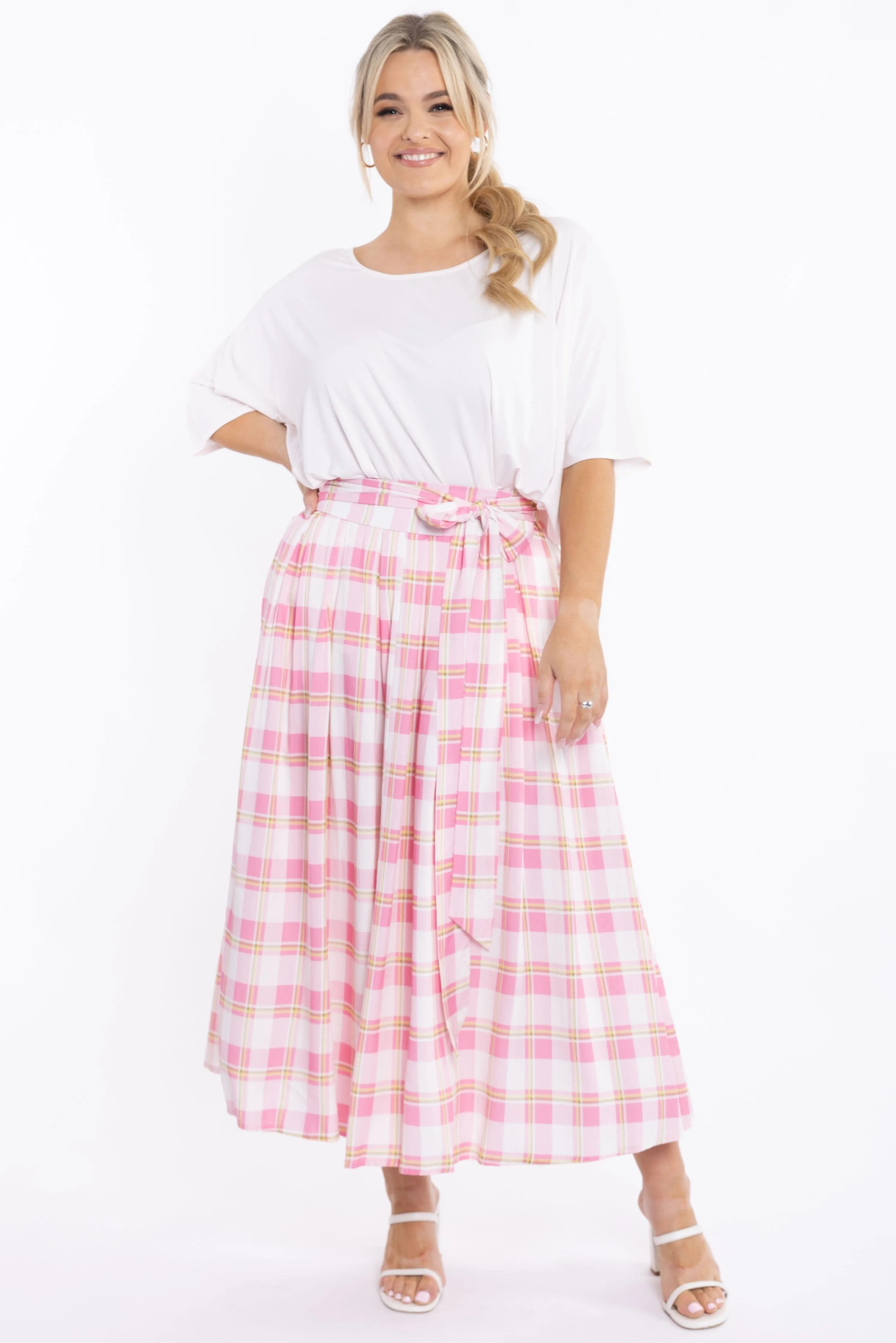 Twirl Tie Skirt | Vintage Check | FINAL SALE